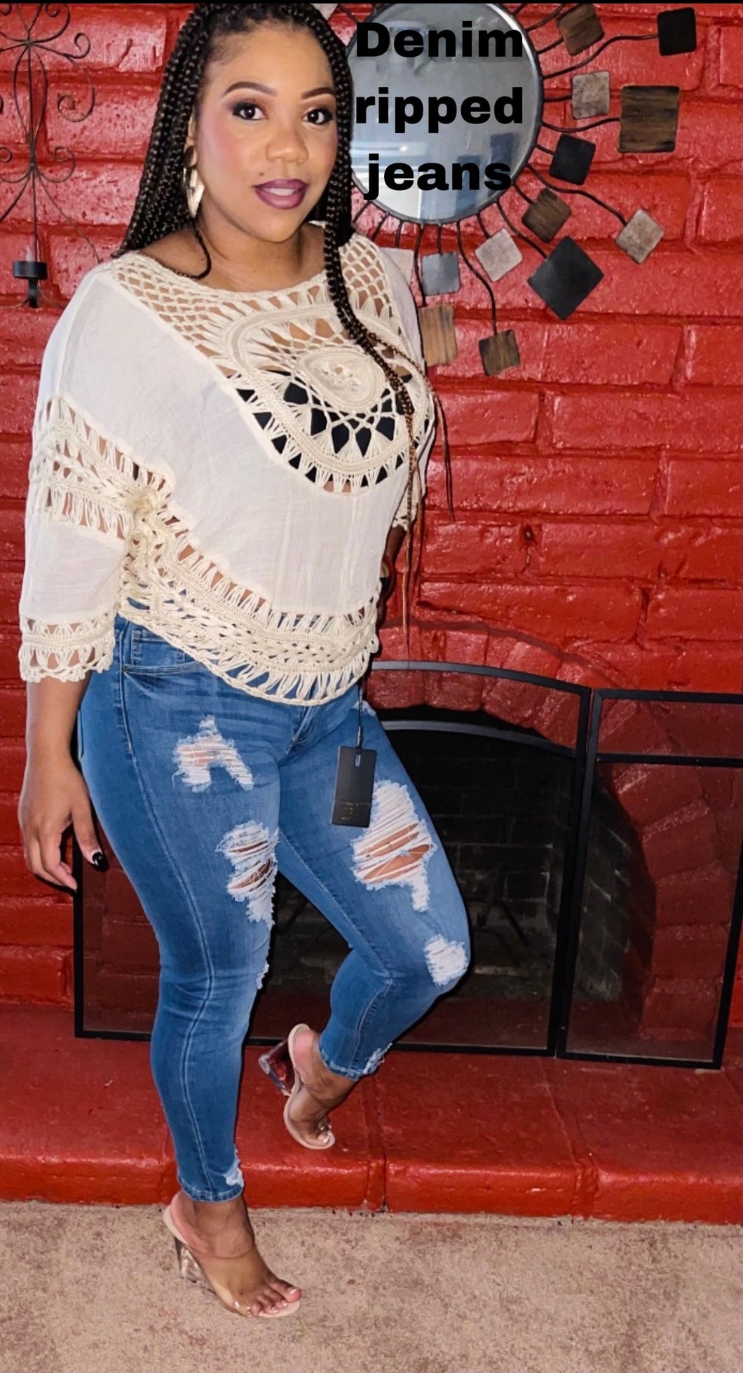 She's Ready Ripped Skinny Jeans