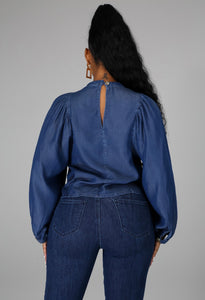 Chic Denim Top