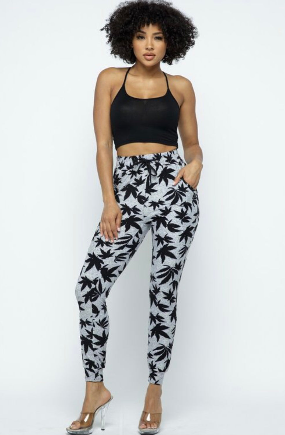 Leaves Jogger Leggings