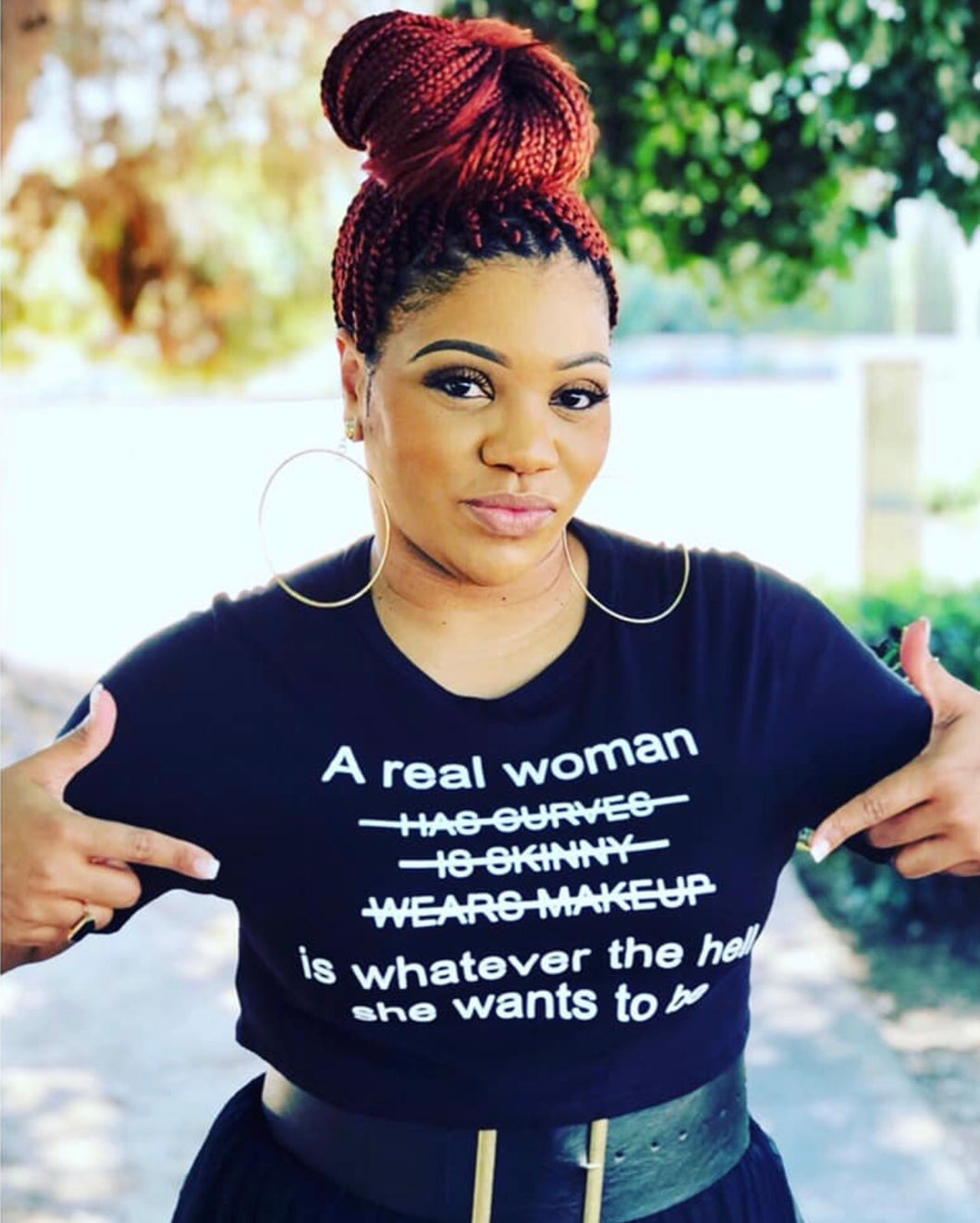 Real Woman Crop Top T-shirt