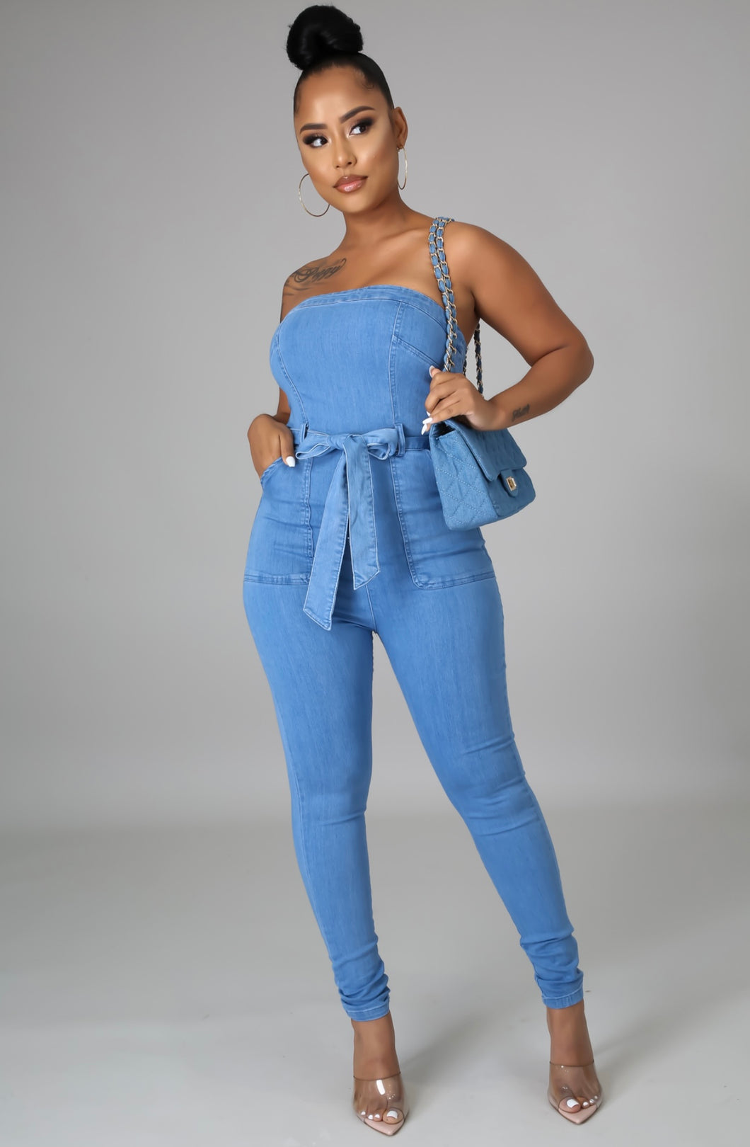 Chic Babe Denim Jumpsuit