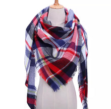 Load image into Gallery viewer, Plaid Triangle Shape Scarves
