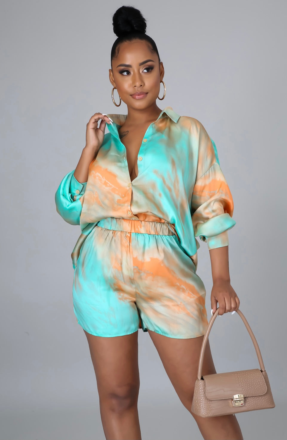 Peachy Babe Short Set