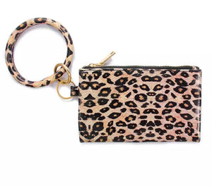 Leopard Wristlet Wallet