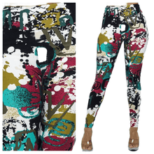 Load image into Gallery viewer, High Waist Letter Leggings
